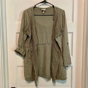 Knox Rose Army Green Cardigan